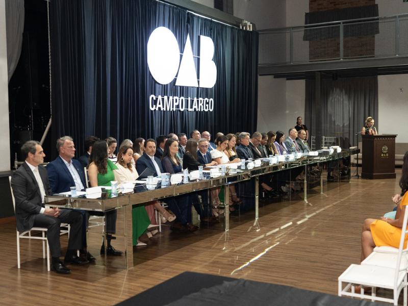 Nova diretoria da OAB Campo Largo é empossada