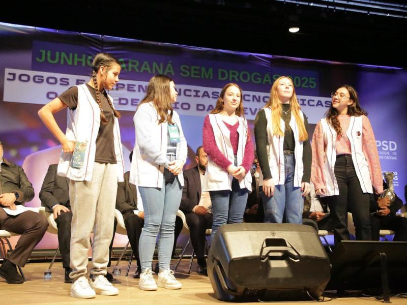 Campanha “Junho Paraná Sem Drogas” destaca vício em  jogos e premia vídeo de estudantes de Campo Largo