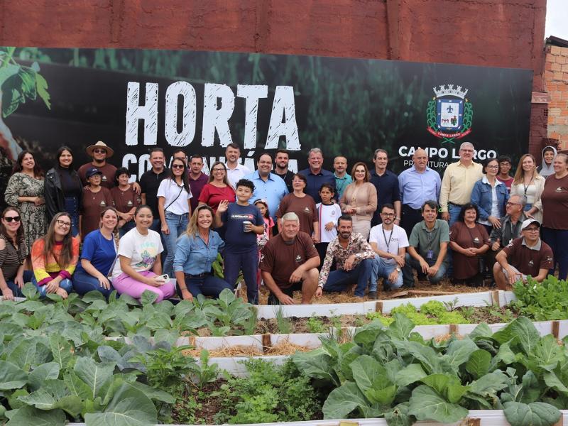 Inaugurada a primeira horta comunitária de Campo Largo, chamada 