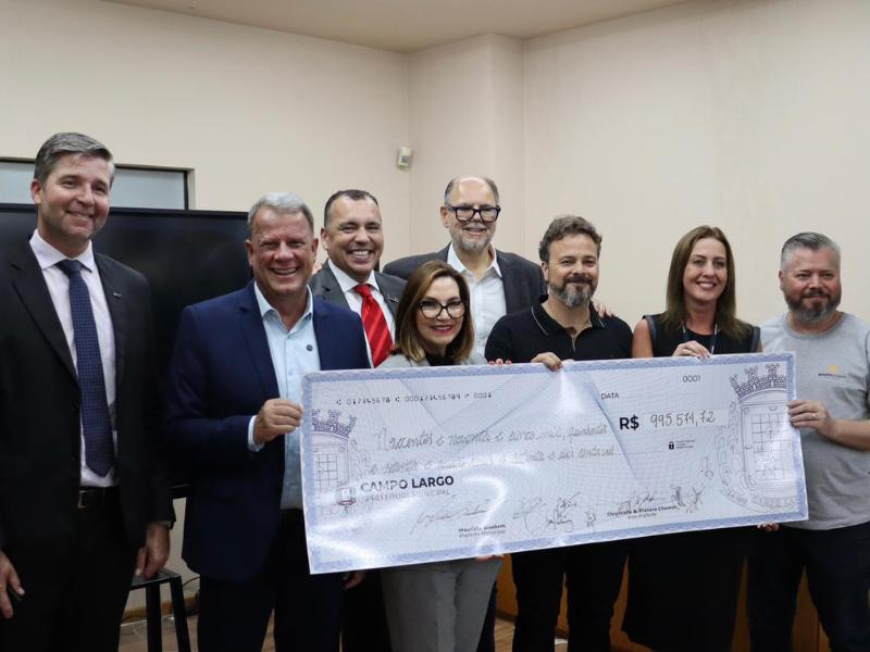 Campo Largo recebe R$ 995 mil do Estado para investir em inovação