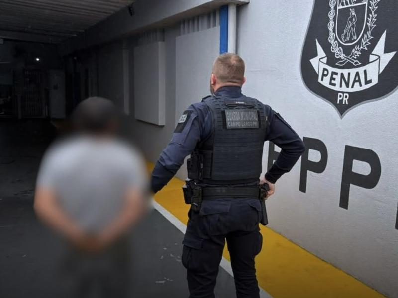 Guarda Municipal prende homem condenado a 60 anos de prisão por estupro de vulnerável em Campo Largo