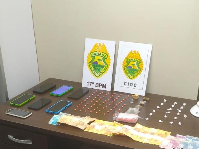 Três suspeitos são presos por tráfico de drogas em Campo Largo