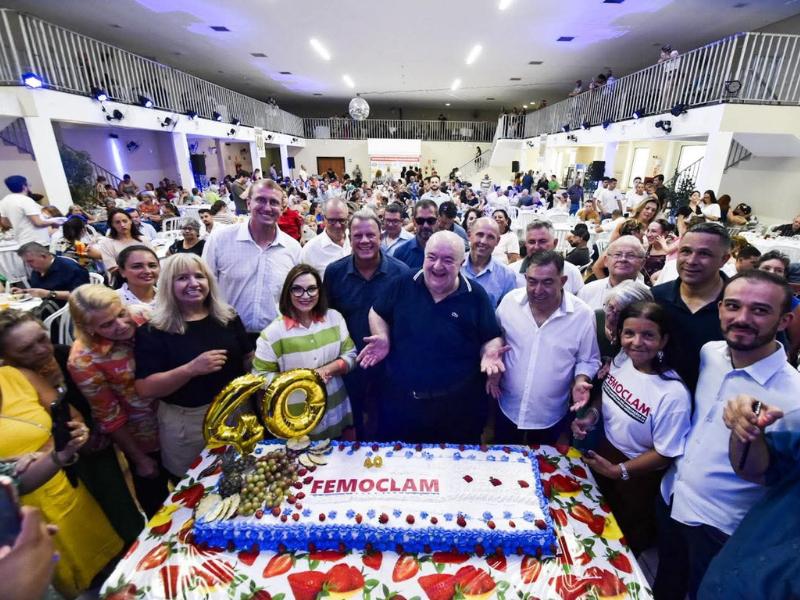 Femoclam celebra 40 anos de atuação comunitária e mobiliza lideranças em toda a região