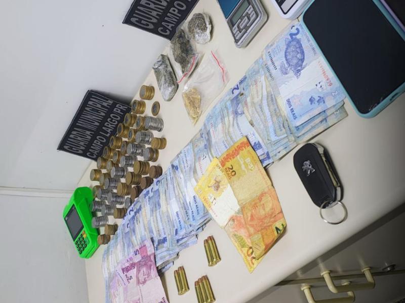 Casal é preso por tráfico de drogas no Distrito de Bateias pela Guarda Municipal de Campo Largo 