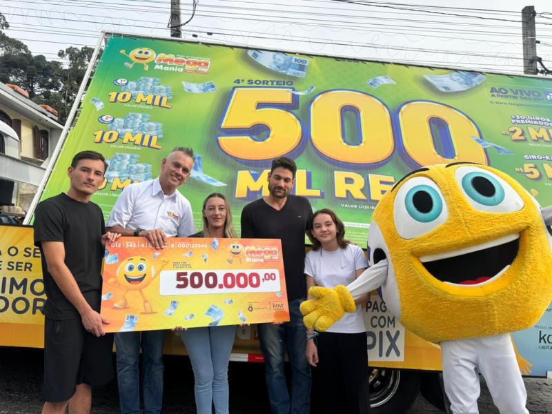 Panfleto no para-brisa leva moradora de Campo  Largo a prêmio de R$ 500 mil na Mega Mania Cap