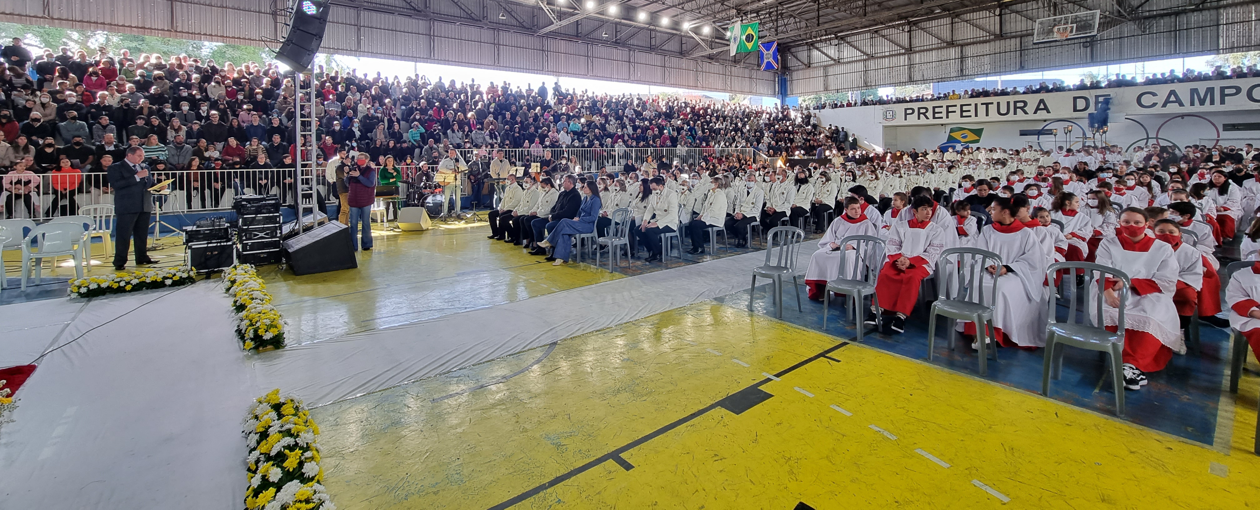 Vila Olímpica lotada na manhã desta quinta-feira